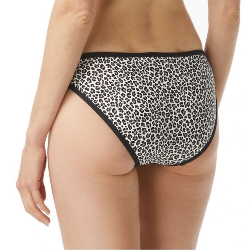 MICHAEL Michael Kors Black and White Animal Print Panties, Size L, NWT